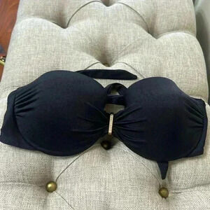 Victoria’s Secret bikini, top, black and gold.